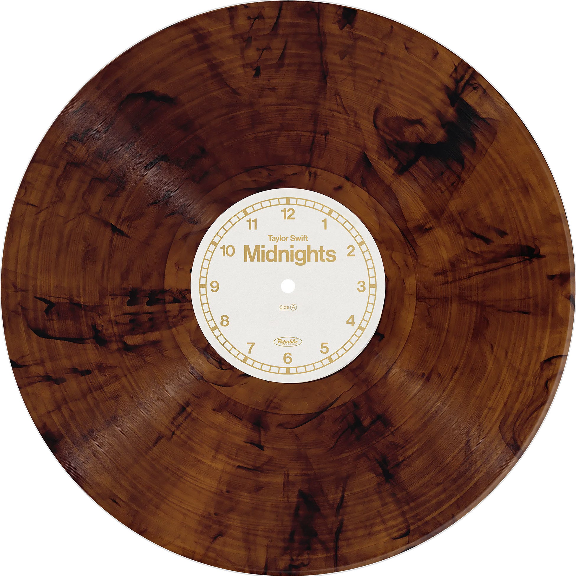 Taylor Swift, Midnights, Mahogany Colored Vinyl, mahogany, brown vinyl, colored vinyl, cover, album, vinyl, LP, full vinyl