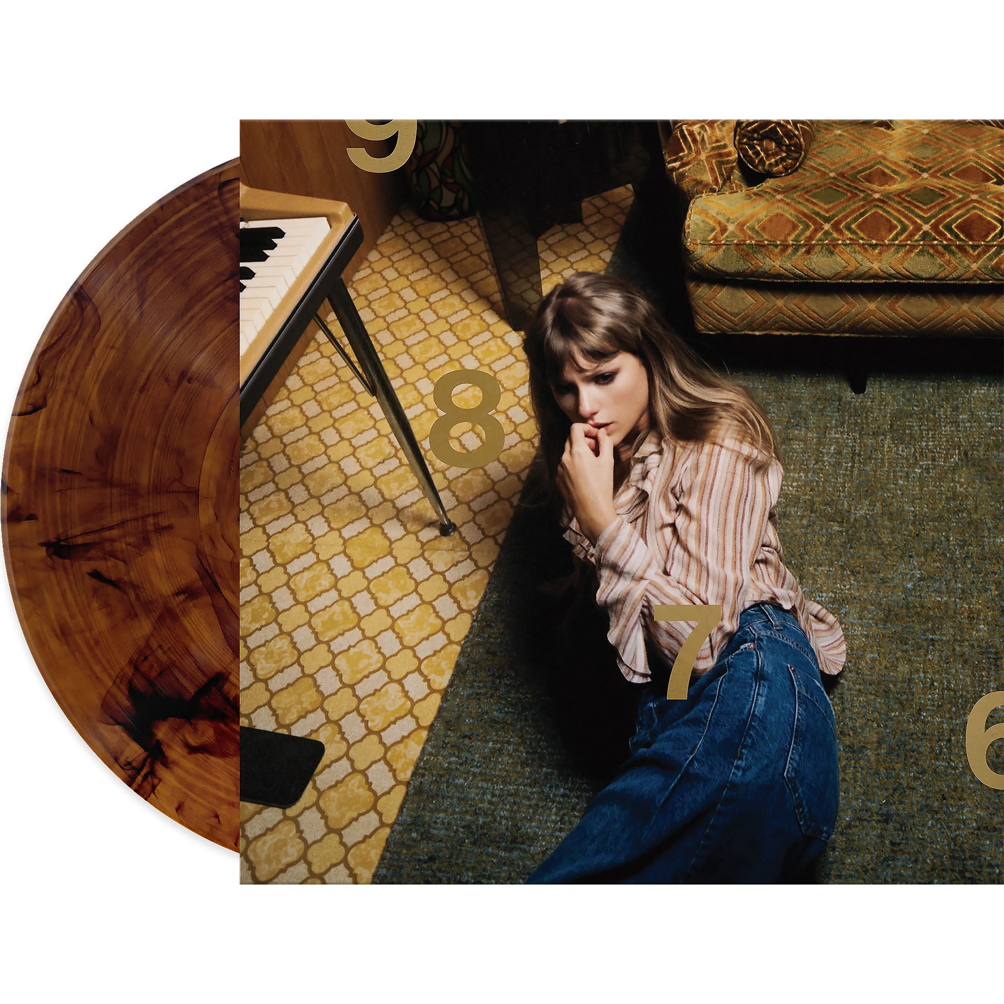 Taylor Swift, Midnights, Mahogany Colored Vinyl, mahogany, brown vinyl, colored vinyl, cover, album, vinyl, back cover, packshot