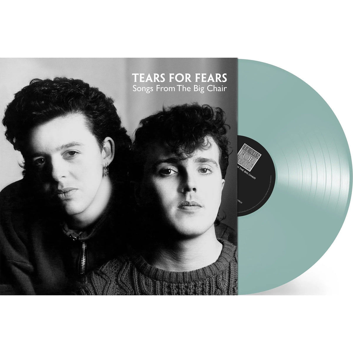Tears For Fears - Songs from the Big Chair packshot, coke bottle clear vinyl pressing, 40th anniversary indie exclusive - ToucanRecords.com