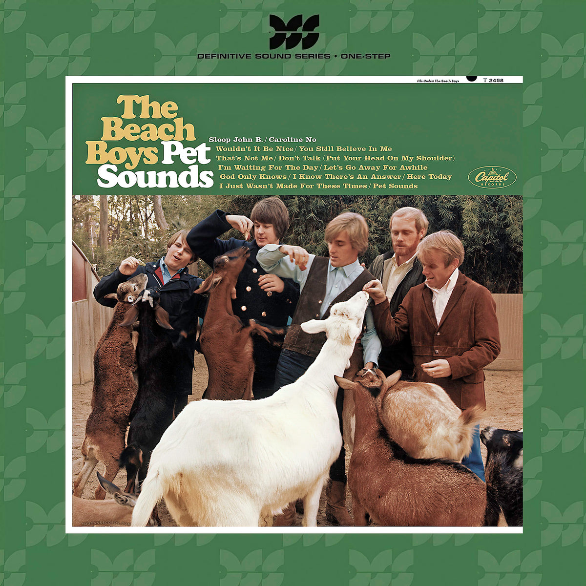 The Beach Boys Pet Sounds album cover art for the Definitive Sound Series One Step vinyl LP limited numbered mono edition