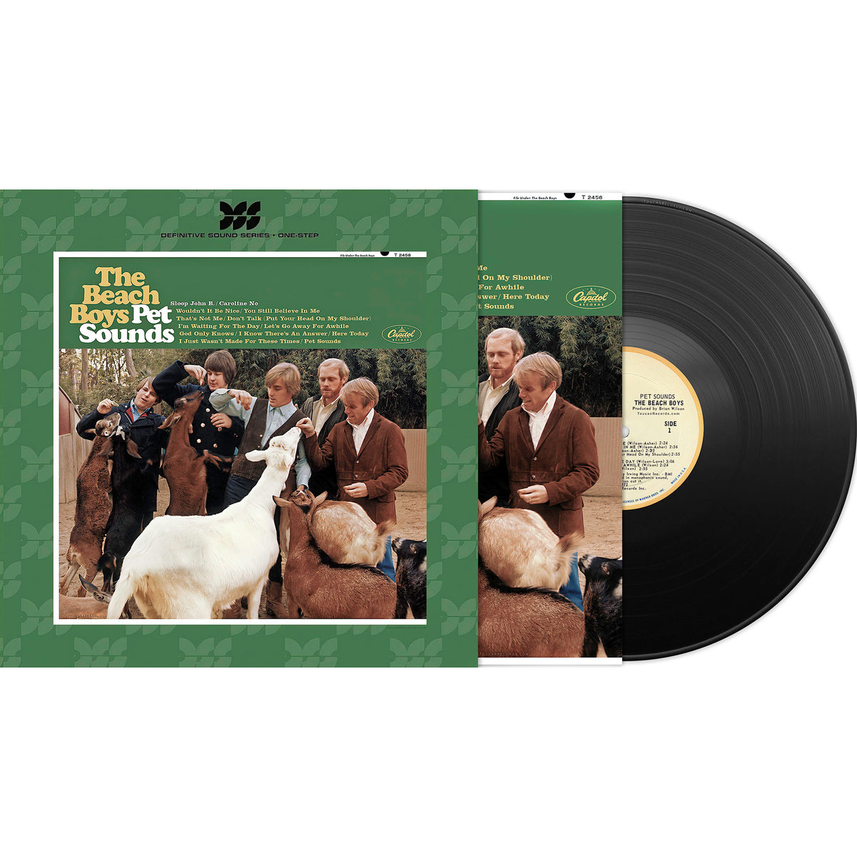 The Beach Boys Pet Sounds packshot for the Definitive Sound Series One Step vinyl LP with slipcase and certificate of authenticity. Limited Edition of 6,000 Copies