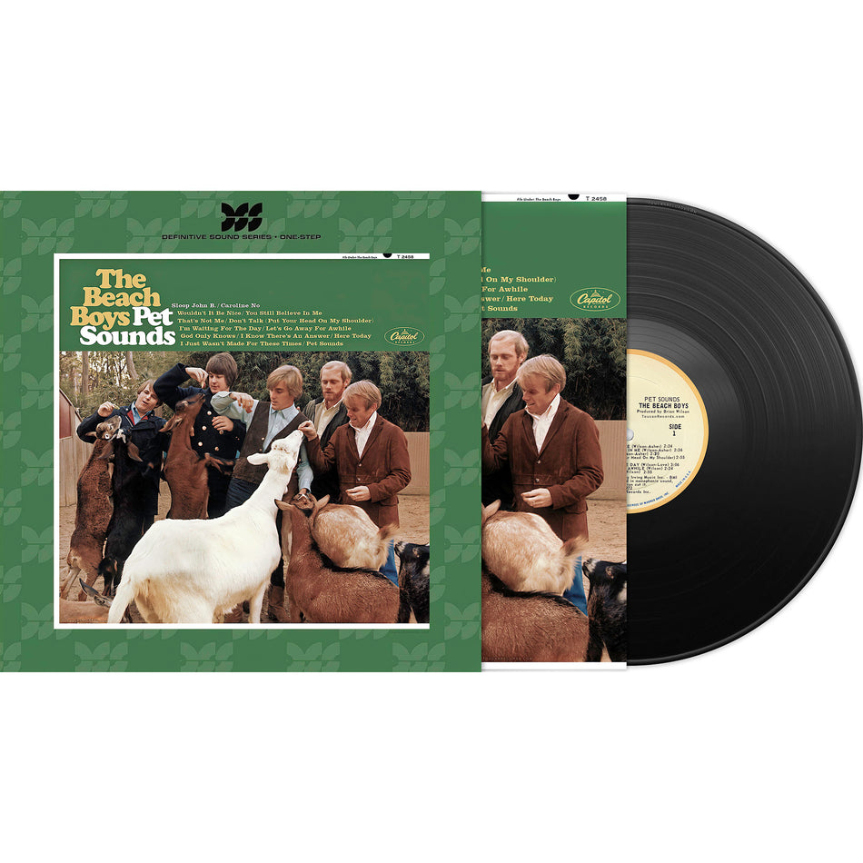The Beach Boys Pet Sounds packshot for the Definitive Sound Series One Step vinyl LP with slipcase and certificate of authenticity. Limited Edition of 6,000 Copies