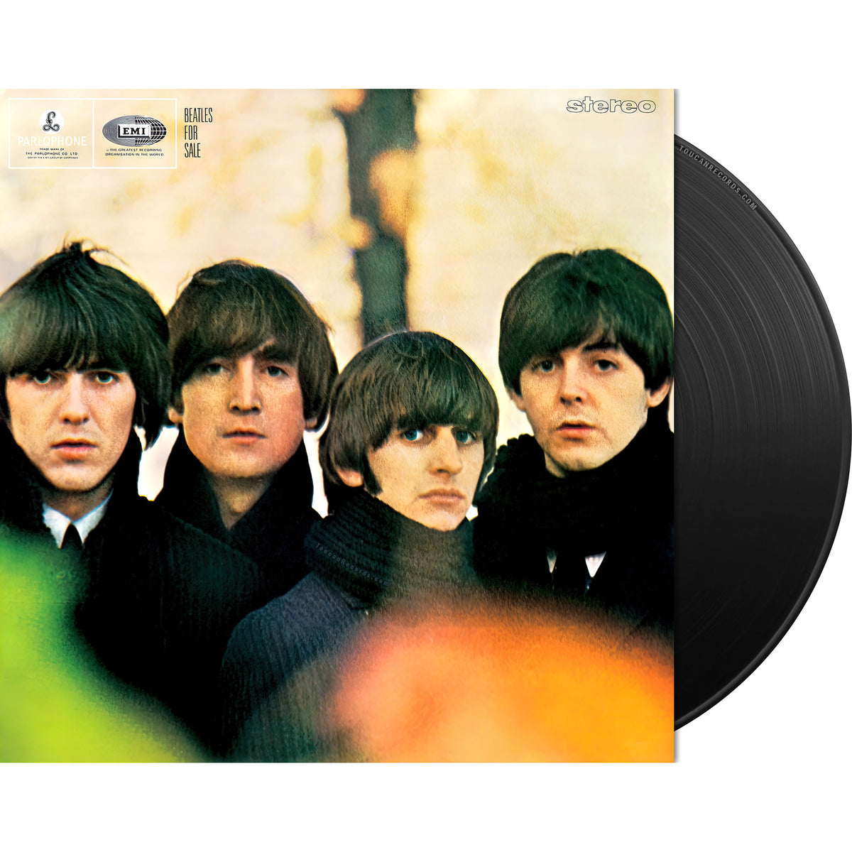 The Beatles - Beatles For Sale vinyl LP packshot, remastered 180g black vinyl, stereo edition in gatefold jacket