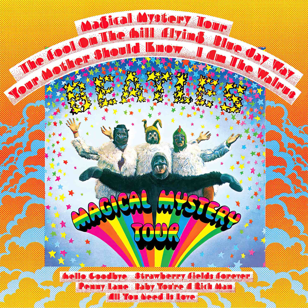 The Beatles, Magical Mystery Tour, 180g Vinyl, cover, album, vinyl, strawberry fields forever, I Am The Walrus, penny lane, all you need is love, lennon, mccartney,