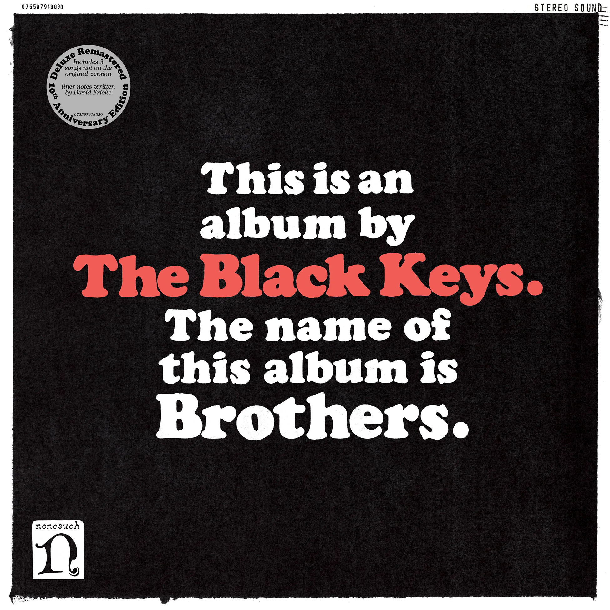 The Black Keys - Brothers 10th Anniversary Deluxe Edition album cover, gatefold, 2LP black vinyl