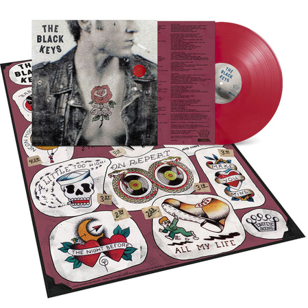Black Keys No Rain No Flowers red vinyl pressing, garage rock LP, limited indie exclusive edition, included poster