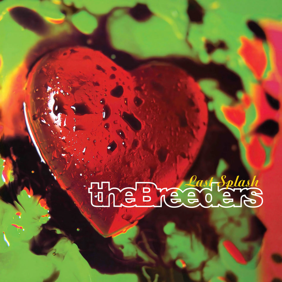The Breeders - Last Splash red heart album cover, black vinyl LP, 1990s alternative rock