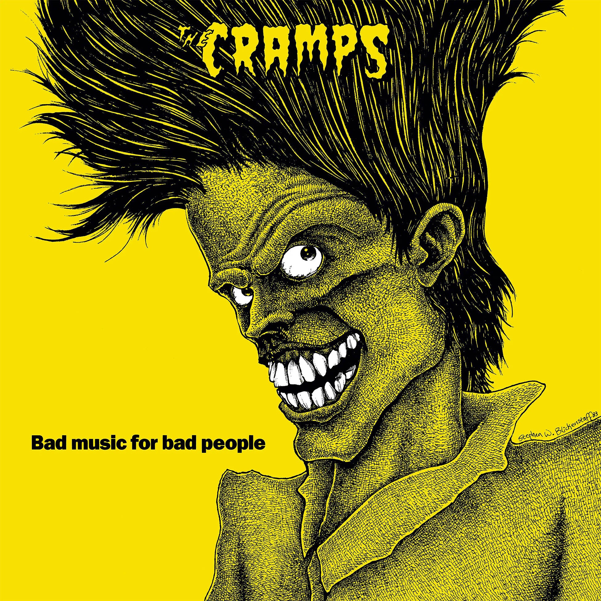 The Cramps - Bad Music For Bad People album cover, Goo Goo Muck green vinyl LP, RSD Essential Indie Exclusive -- ToucanRecords.com