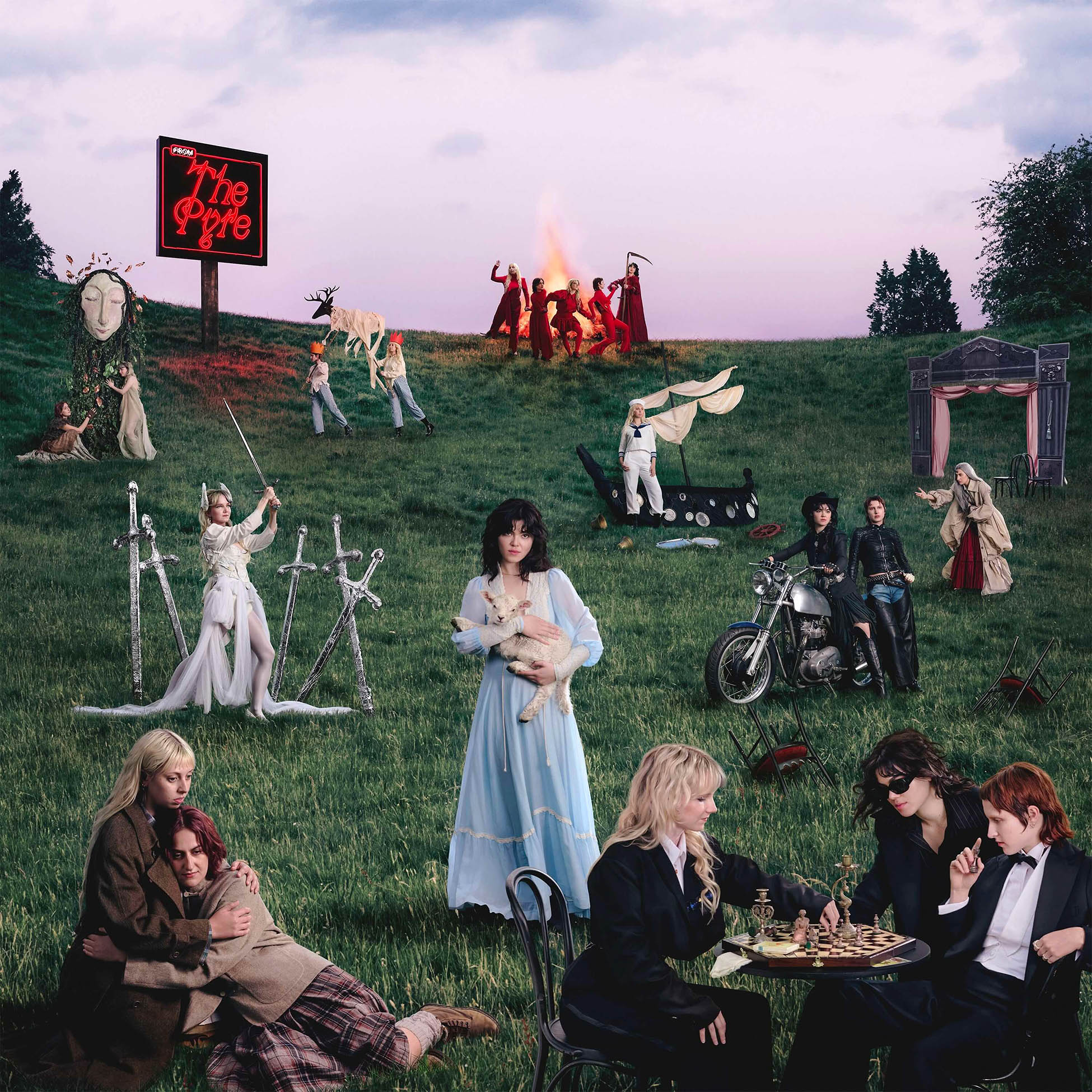 The Last Dinner Party From The Pyre album cover, black vinyl LP pressing, 2025 indie rock release at ToucanRecords.com