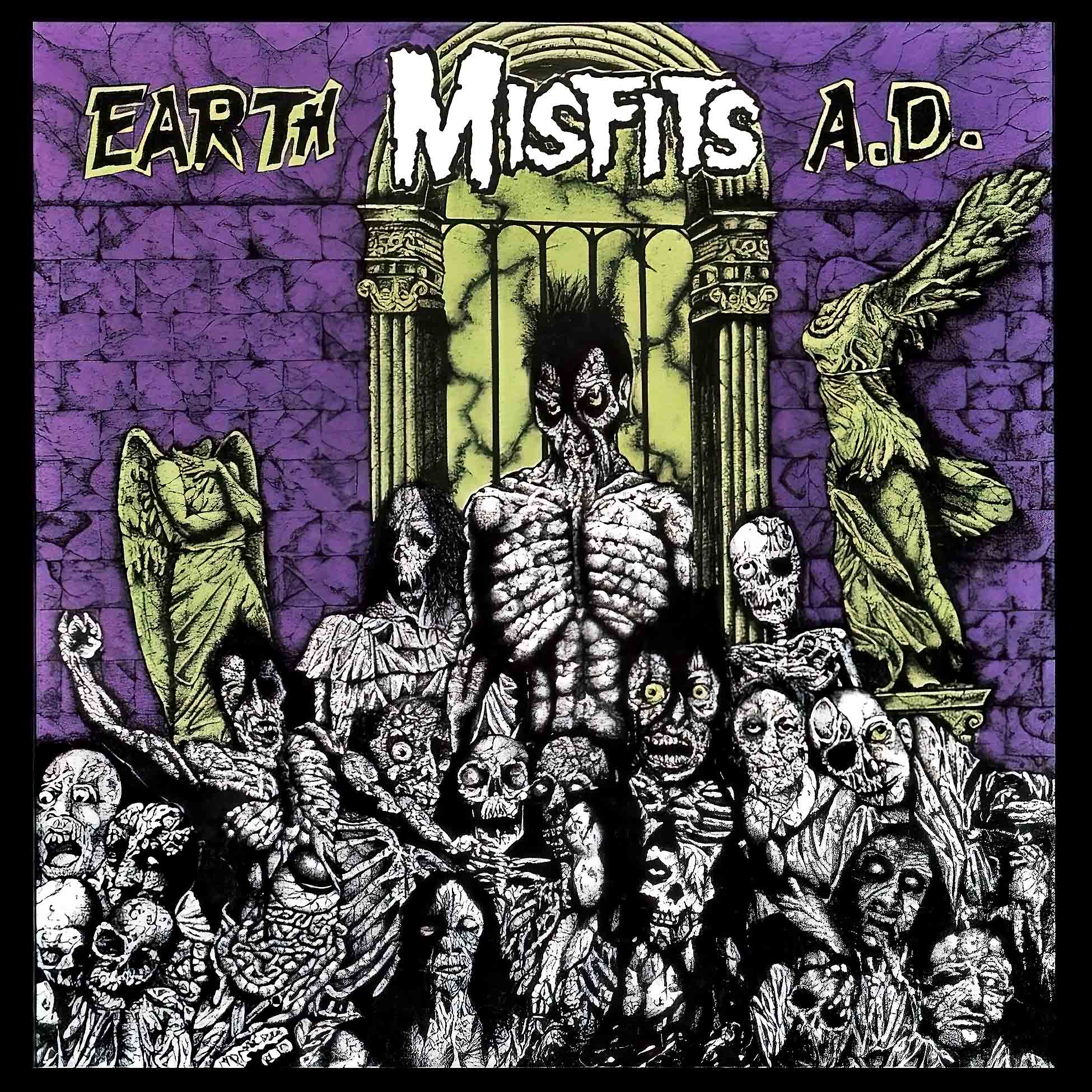 Misfits, Earth A.D., Wolfs Blood, Indie Exclusive, RSD Essential, Purple Swirl, Colored Vinyl, vinyl, cover art, cover, vinyl, album