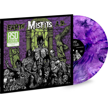 Misfits, Earth A.D., Wolfs Blood, Indie Exclusive, RSD Essential, Purple Swirl, Colored Vinyl, vinyl, cover art, cover, vinyl, album, packshot