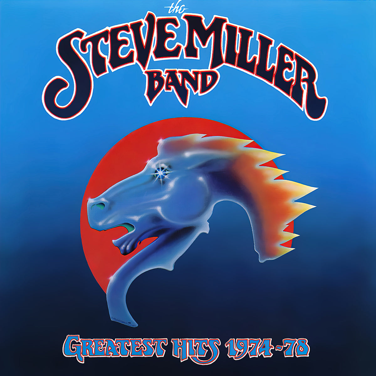 Steve Miller Band - Greatest Hits 1974-78 album cover, 1978 compilation, 14x platinum rock collection