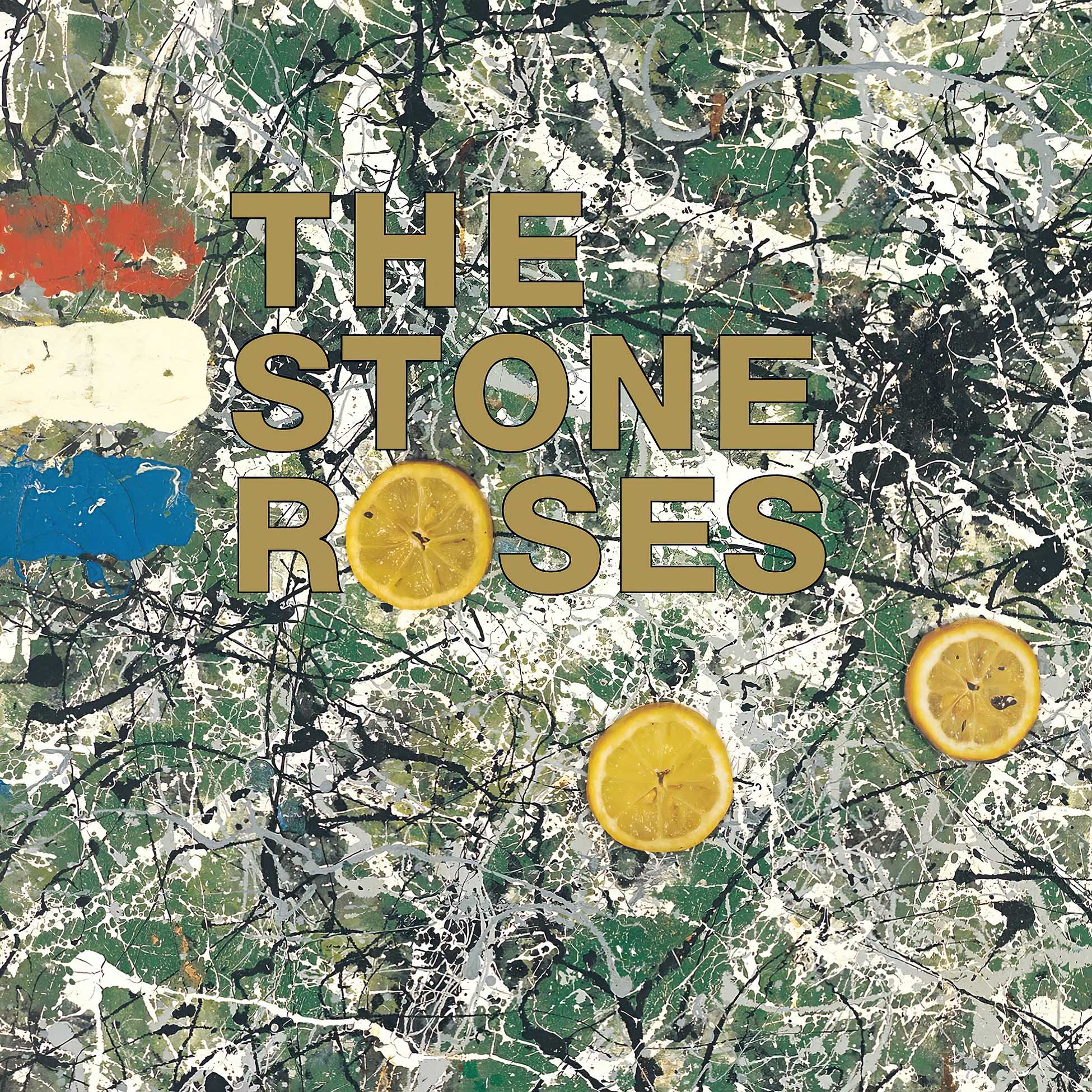 Stone Roses self-titled album cover, Holland import black vinyl, embossed jacket with raised lettering featuring John Squire artwork