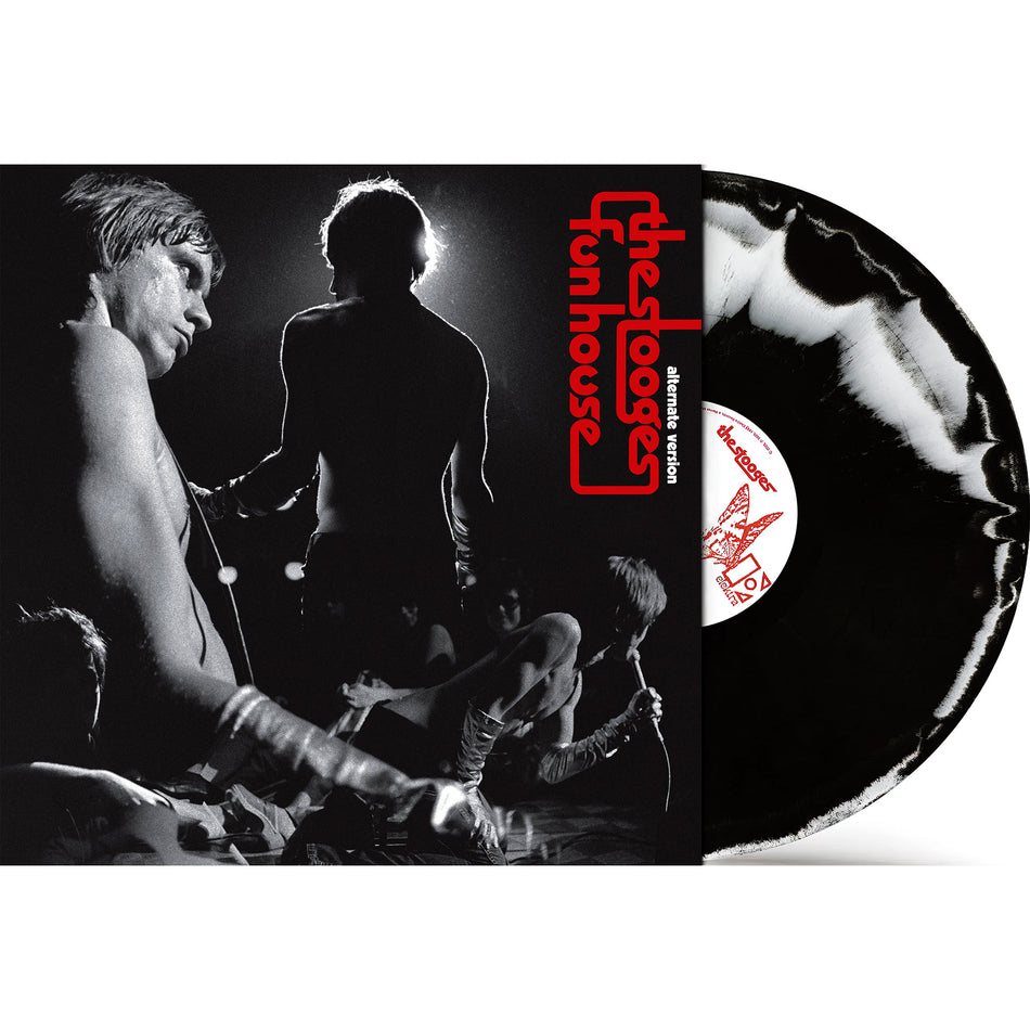 The Stooges - Alternate Funhouse packshot, black and white vinyl pressing, Detroit proto-punk Rocktober collector edition