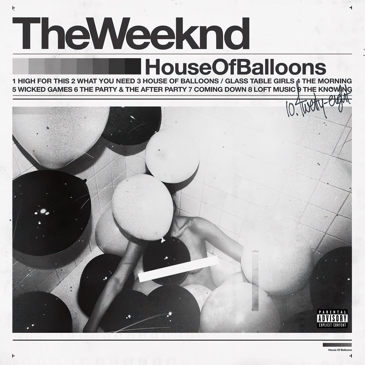 The Weeknd - House Of Balloons album cover, double black vinyl LP, groundbreaking R&B debut — stocked at ToucanRecords.com
