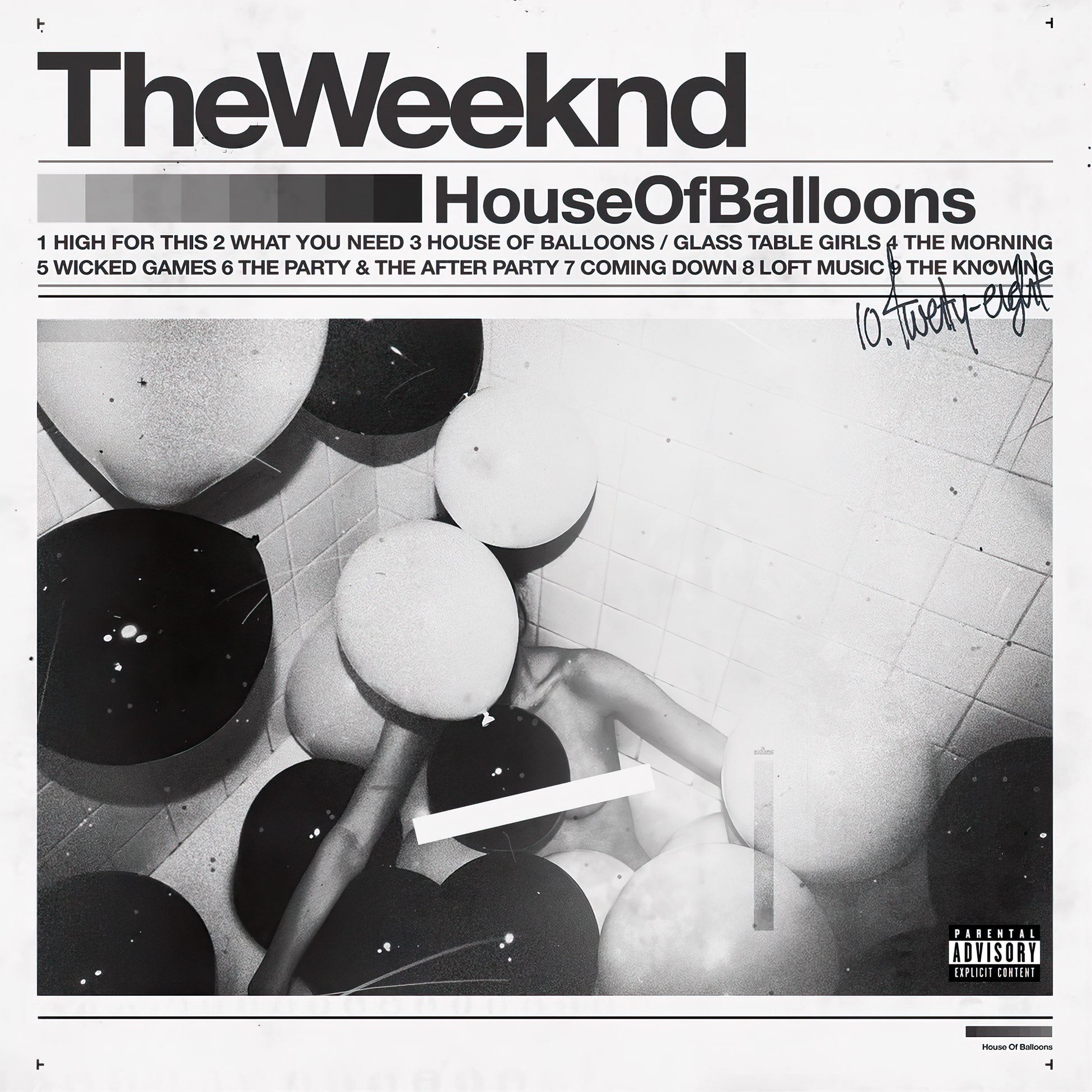 The Weeknd - House Of Balloons album cover, double black vinyl LP, groundbreaking R&B debut — stocked at ToucanRecords.com
