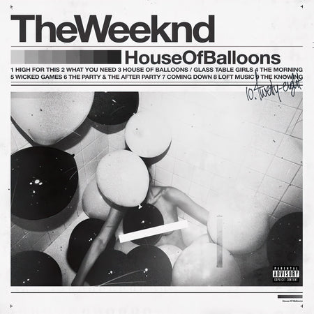 The Weeknd - House Of Balloons album cover, double black vinyl LP, groundbreaking R&B debut — stocked at ToucanRecords.com