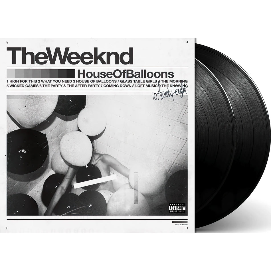 The Weeknd - House Of Balloons packshot, 2 LP black vinyl pressing, alternative R&B and soul — available exclusively via ToucanRecords.com