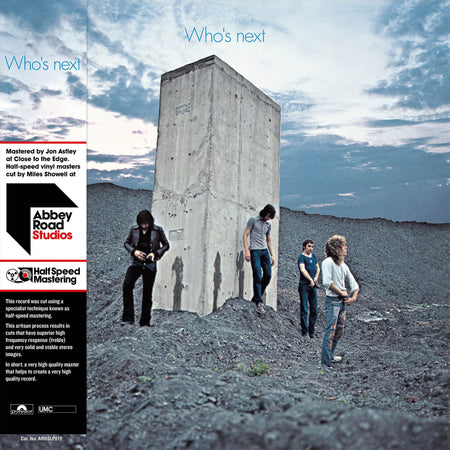 The Who - Who's Next album cover, half speed mastered audiophile vinyl, classic rock landmark