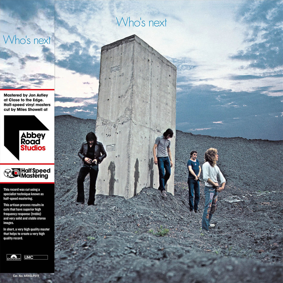 The Who - Who's Next album cover, half speed mastered audiophile vinyl, classic rock landmark