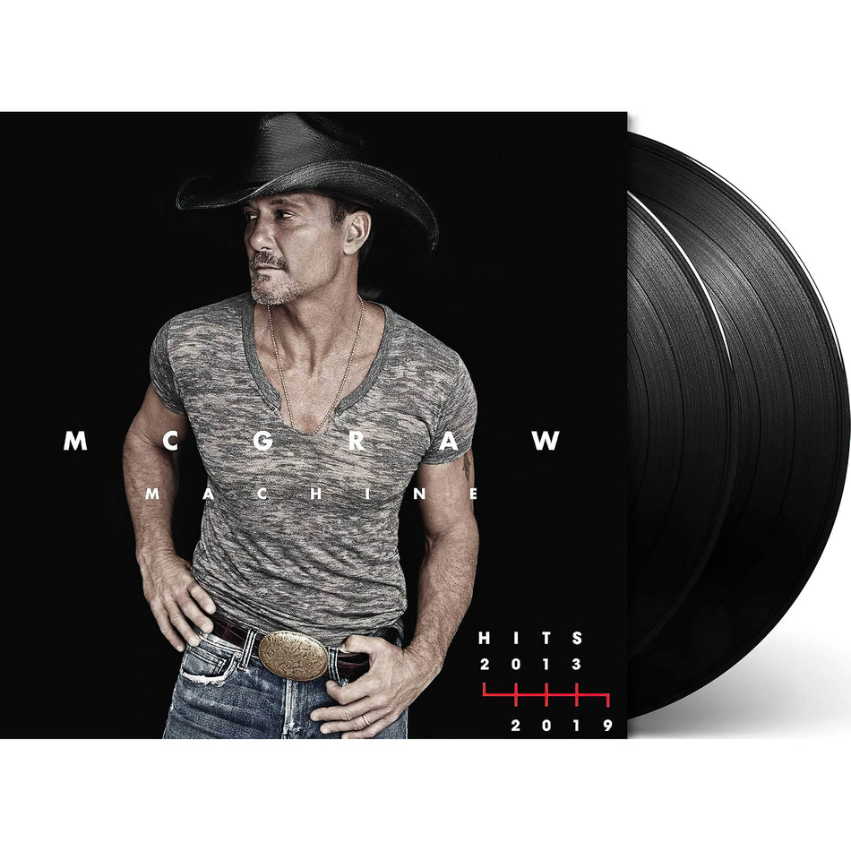 tim mcgraw, mcgraw machine, hits 2013, time mcgraw greatest hits, packshot, 2013-2019, album cover, cover art, vinyl, album art,