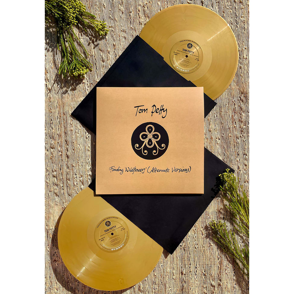 Tom Petty, Finding Wildflowers, Alternate Versions, Indie Exclusive, 2 LP, Gold Colored Vinyl, cover, album, album art,vinyl, packshot