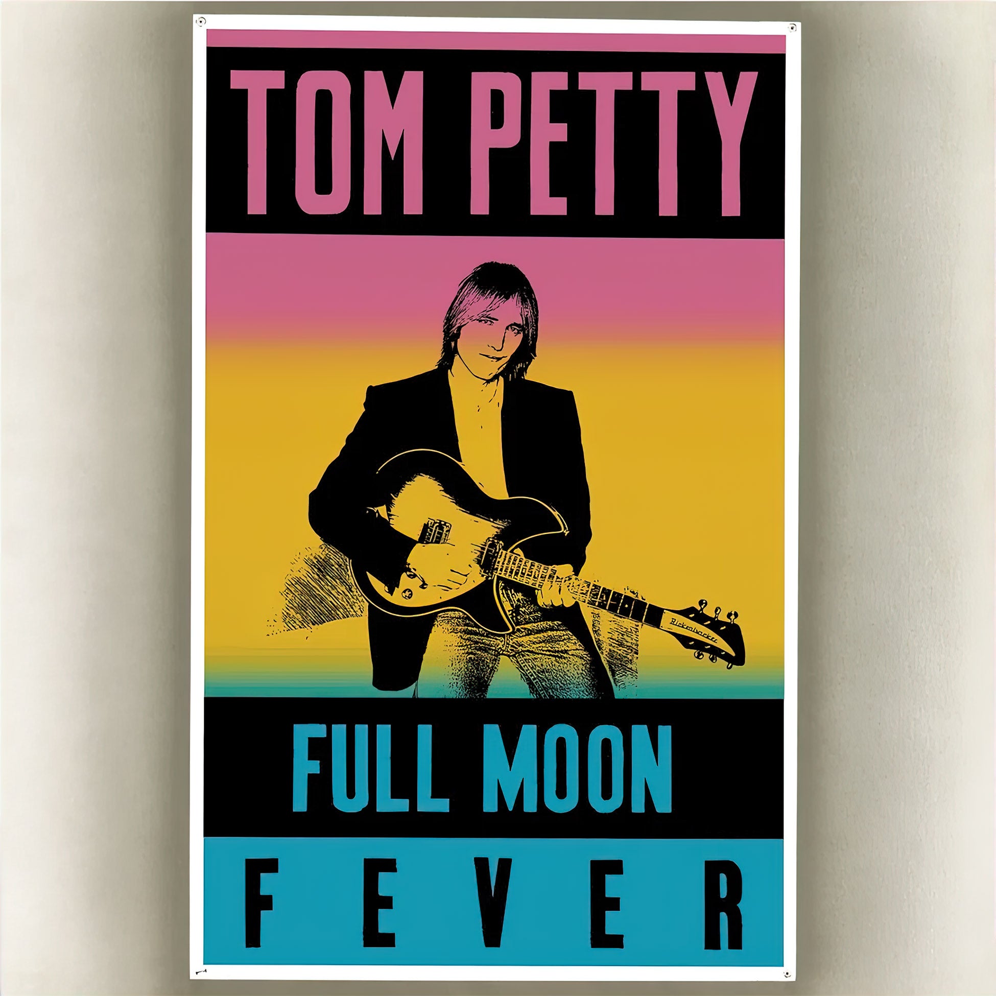 tom petty, full moon fever, cover, album cover, cover art, album art, vinyl, rickenbacker, tom petty guitar,