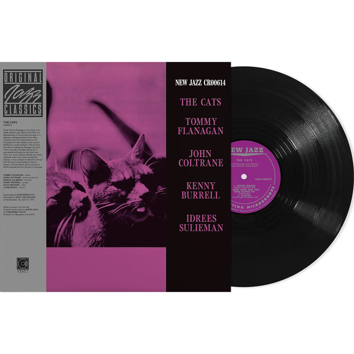 The Cats packshot, 180g audiophile pressing by Kevin Gray at RTI, tip-on jacket with obi, Original Jazz Classics Series (OJC)