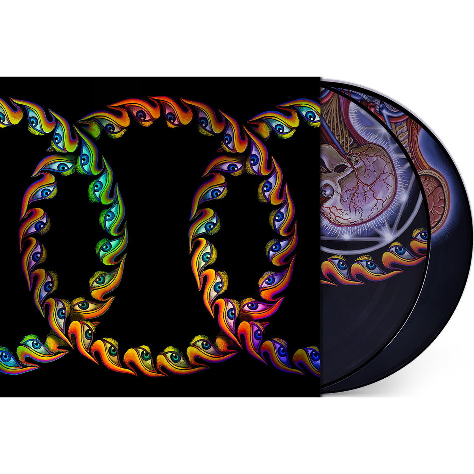 Tool Lateralus packshot, 180g picture disc records with a reflective foil gatefold, progressive metal 2LP
