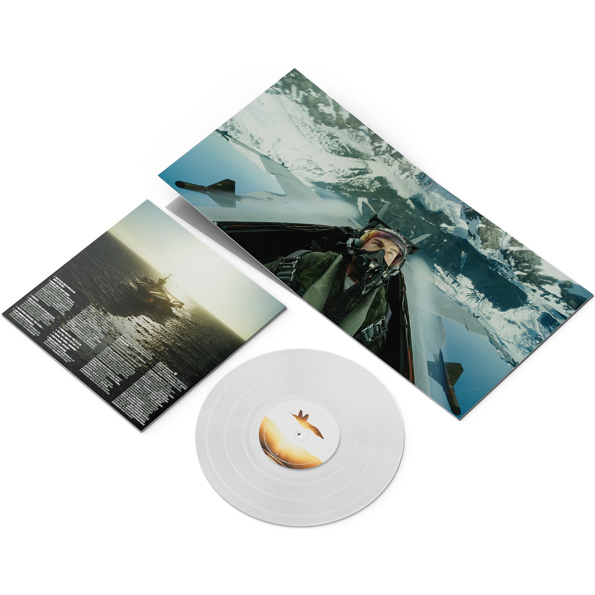 Maverick soundtrack packshot, white colored pressing with gatefold & full-color-inner sleeve. 2022 film music