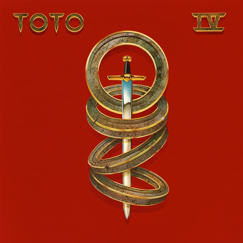 Toto - Toto IV album cover, black vinyl LP edition, 1980s rock & AOR classic