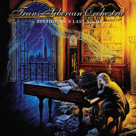 Trans-Siberian Orchestra - Beethoven's Last Night album cover, red vinyl 2LP special edition with 24-page booklet, rock opera at ToucanRecords.com