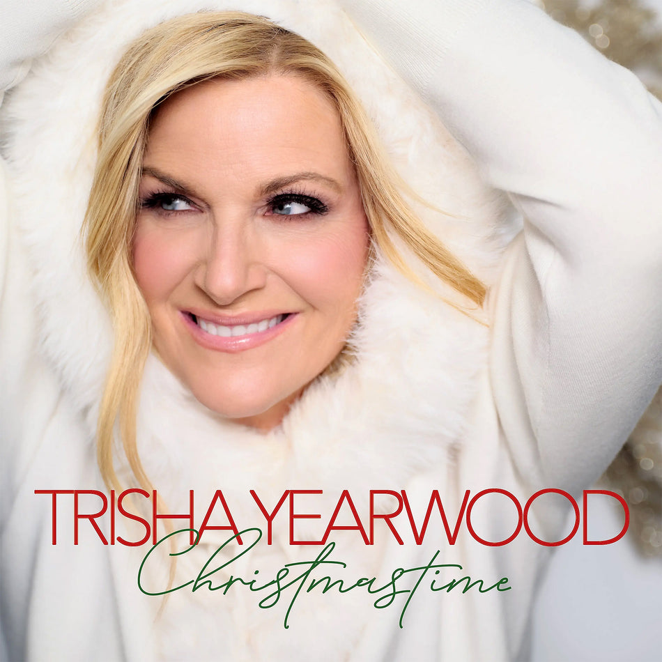 Trisha Yearwood - Christmastime album cover, 2025 Christmas album, country holiday collection with David Campbell arrangements