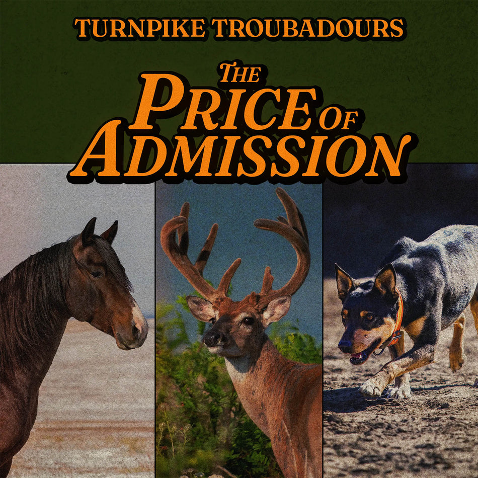 Turnpike Troubadours - The Price of Admission album cover, black vinyl LP, full-color jacket – featured at ToucanRecords.com 