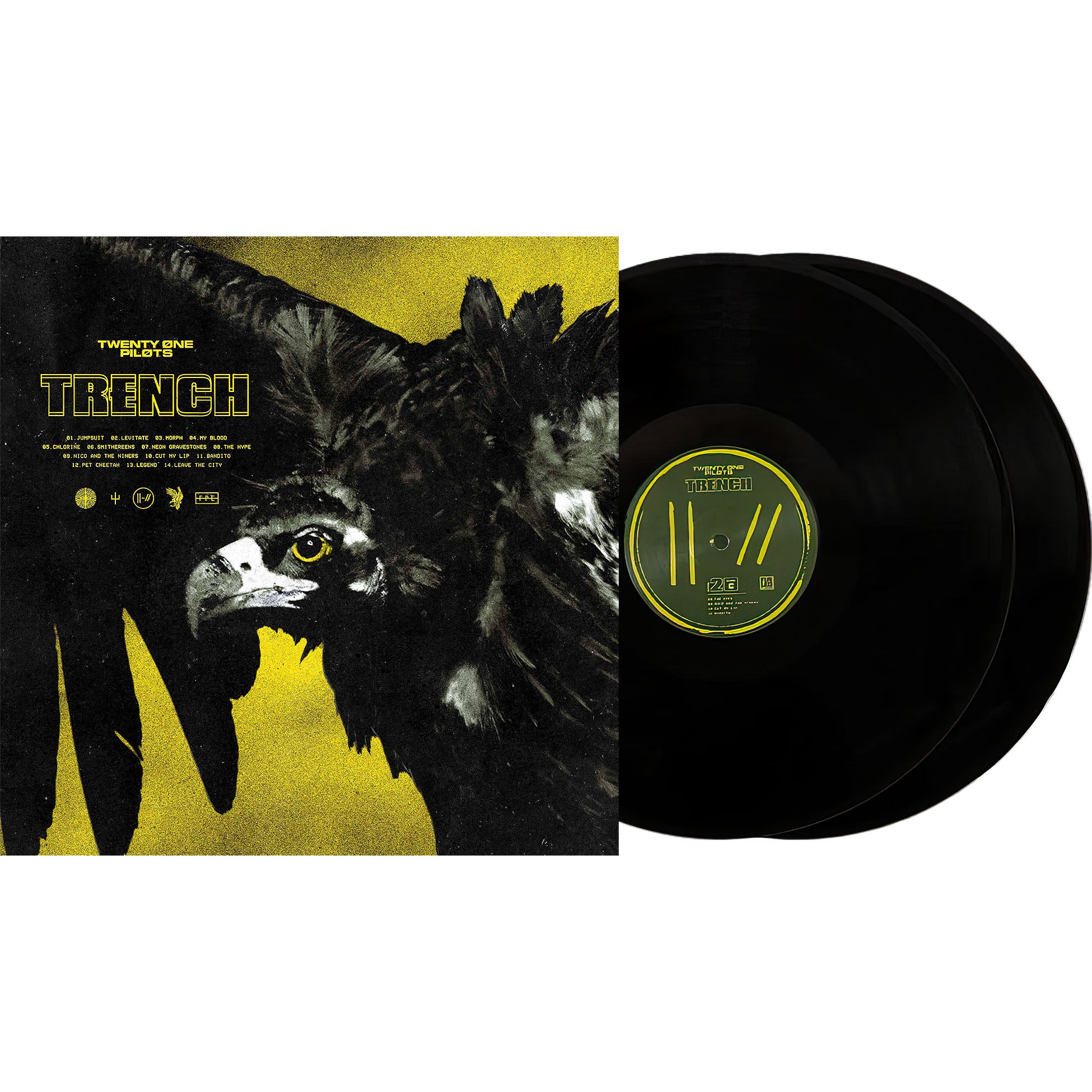 Twenty One Pilots, Trench, 2 LP, cover, album, album art, vinyl, packshot