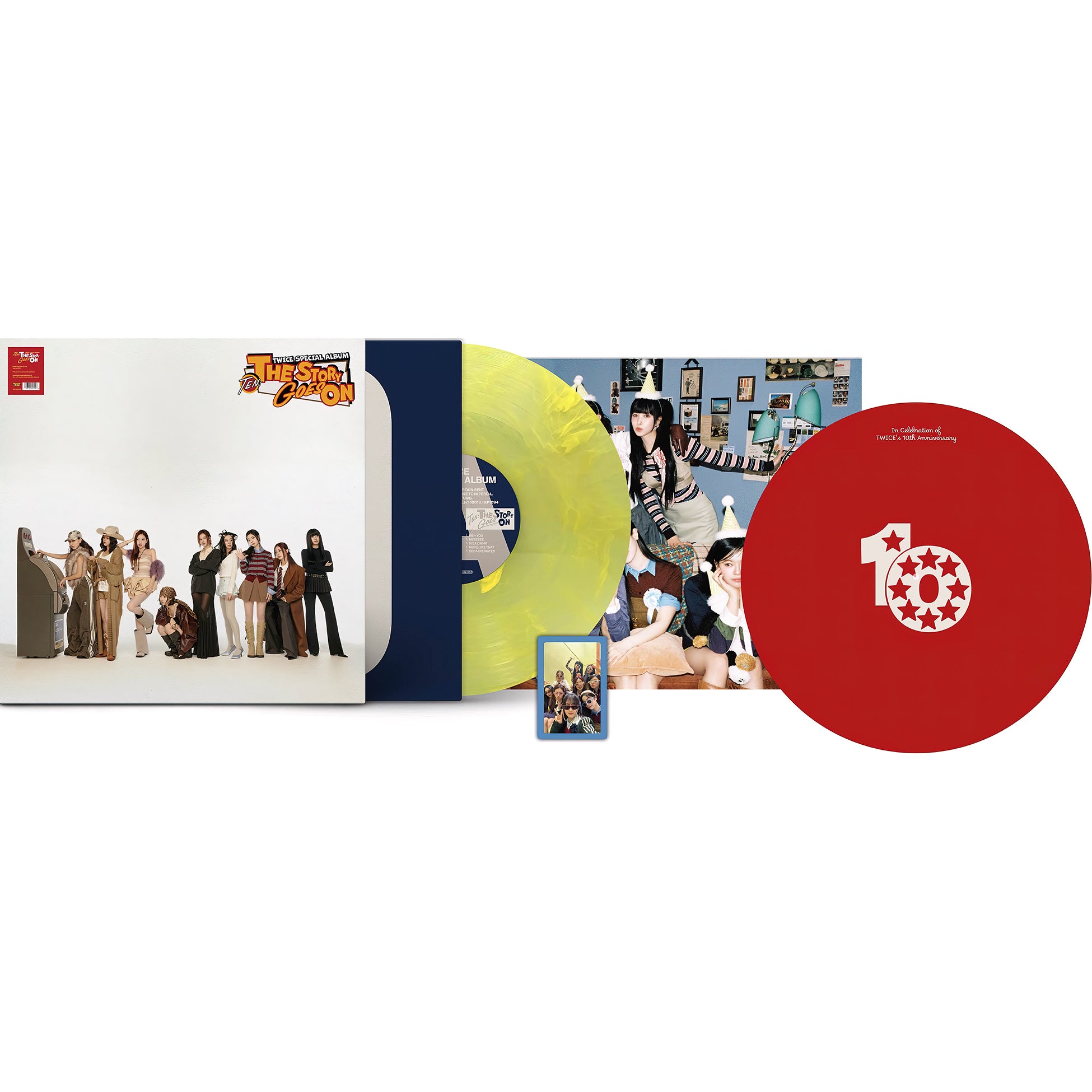 TWICE - TEN: The Story Goes On [Yellow Vinyl, Slipmat, Poster