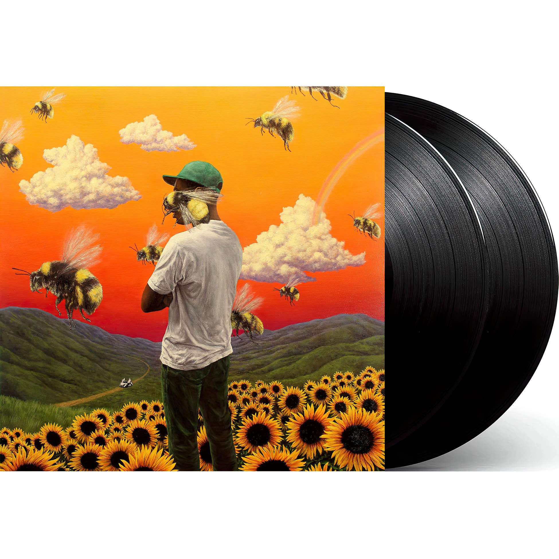 Tyler, The Creator Flower Boy packshot, black vinyl 2LP with gatefold jacket