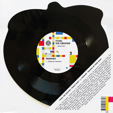 Tyler The Creator, Prophet, Peach Fuzz, Peach-shaped, Picture Disc, back, cover, wanna be your man,