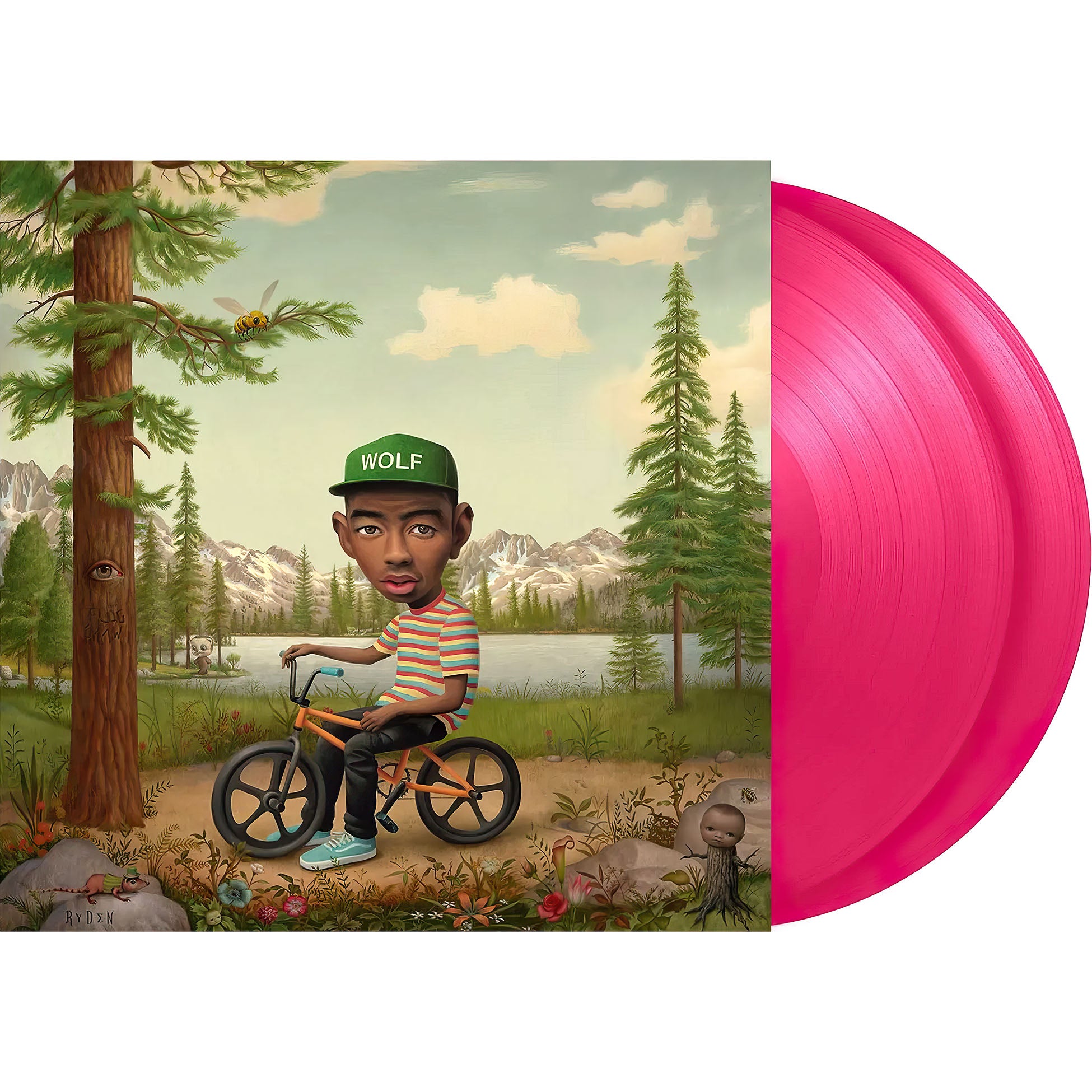 Tyler The Creator, Wolf, 2 LP, Pink Vinyl, cover, album, album art, vinyl, packshot