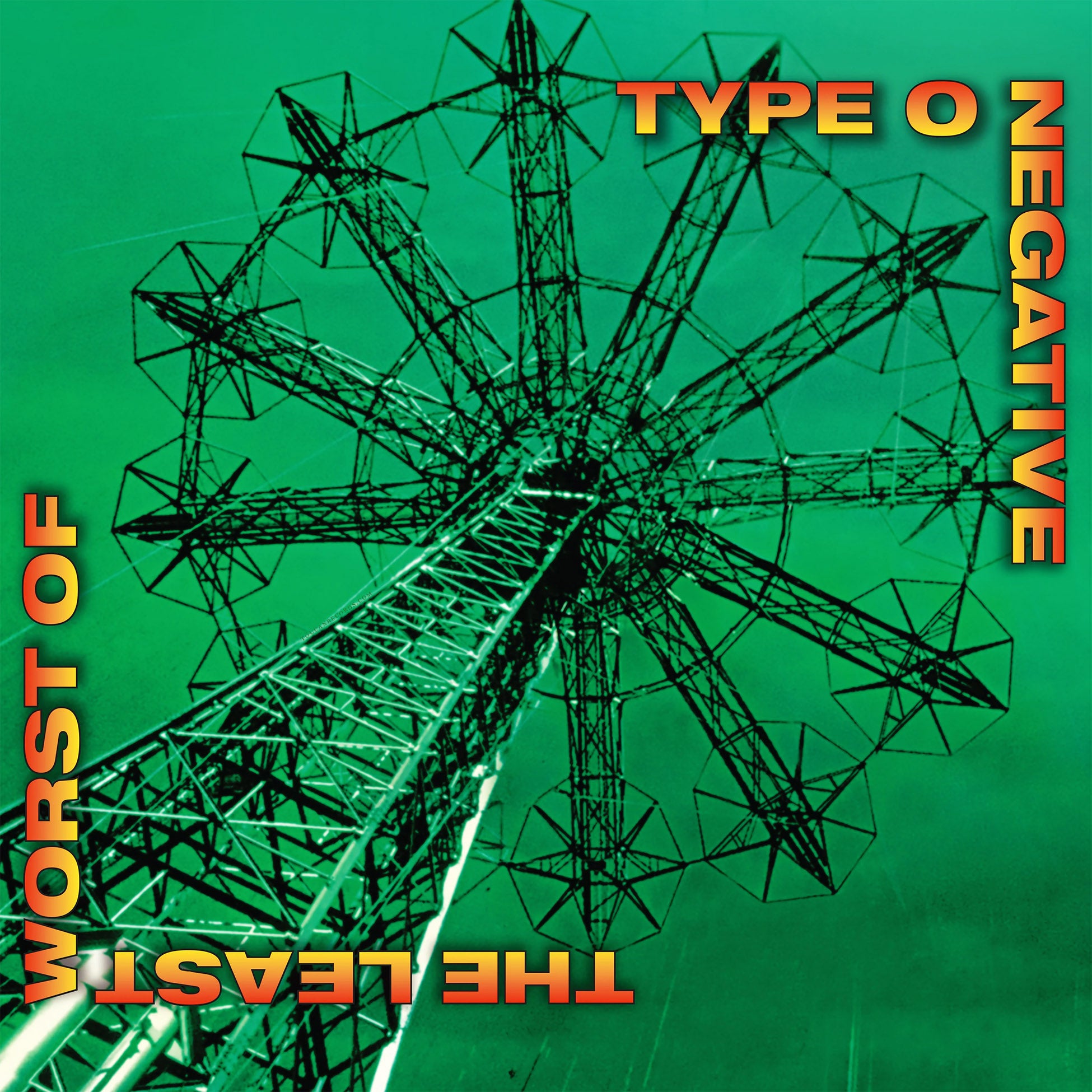 Type O Negative - The Least Worst Of album cover, 2LP black vinyl, Rocktober 2025 gatefold at ToucanRecords.com