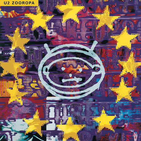 U2 - Zooropa album cover, 30th Anniversary yellow vinyl 2LP with foil gatefold jacket, deluxe limited edition