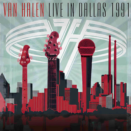 van halen, live in dallas, 1991, sammy hagar, album cover, vinyl, cover, album art,