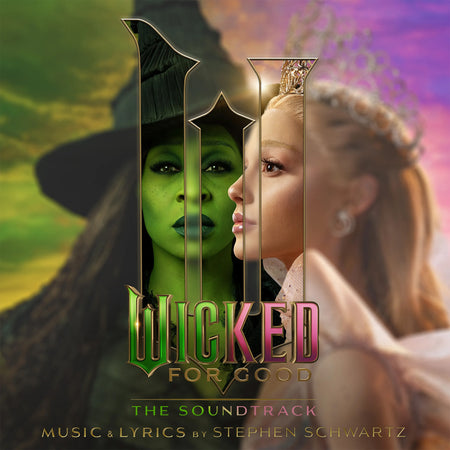 Various Artists - Wicked: For Good album cover, 2 LP black vinyl with printed inner sleeves, Stephen Schwartz musical theatre soundtrack