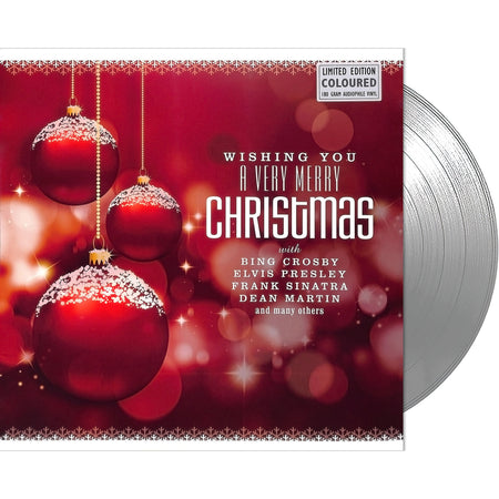 Various Artists - Wishing You A Very Merry Christmas packshot, silver vinyl pressing, classic holiday compilation at ToucanRecords.com