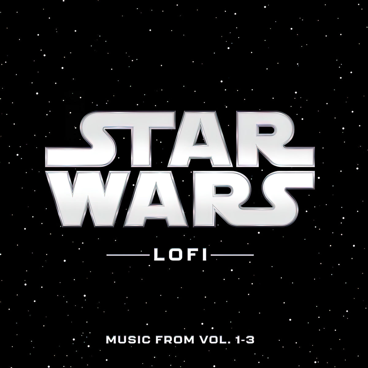 Star Wars Lofi - Music From Vol. 1–3 album cover, splatter vinyl LP, chill beats and cinematic remix collection – available now at ToucanRecords.com