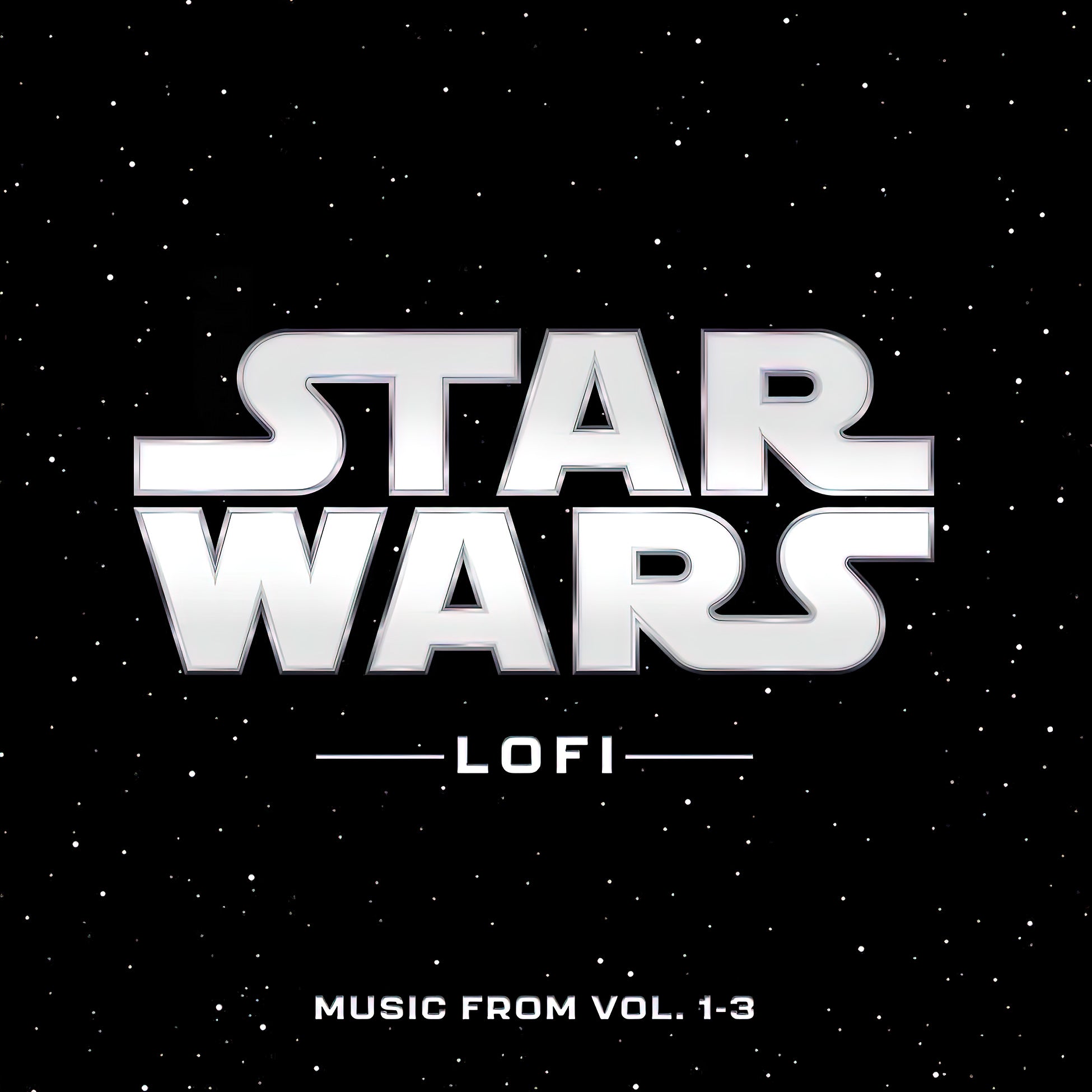Star Wars Lofi - Music From Vol. 1–3 album cover, splatter vinyl LP, chill beats and cinematic remix collection – available now at ToucanRecords.com