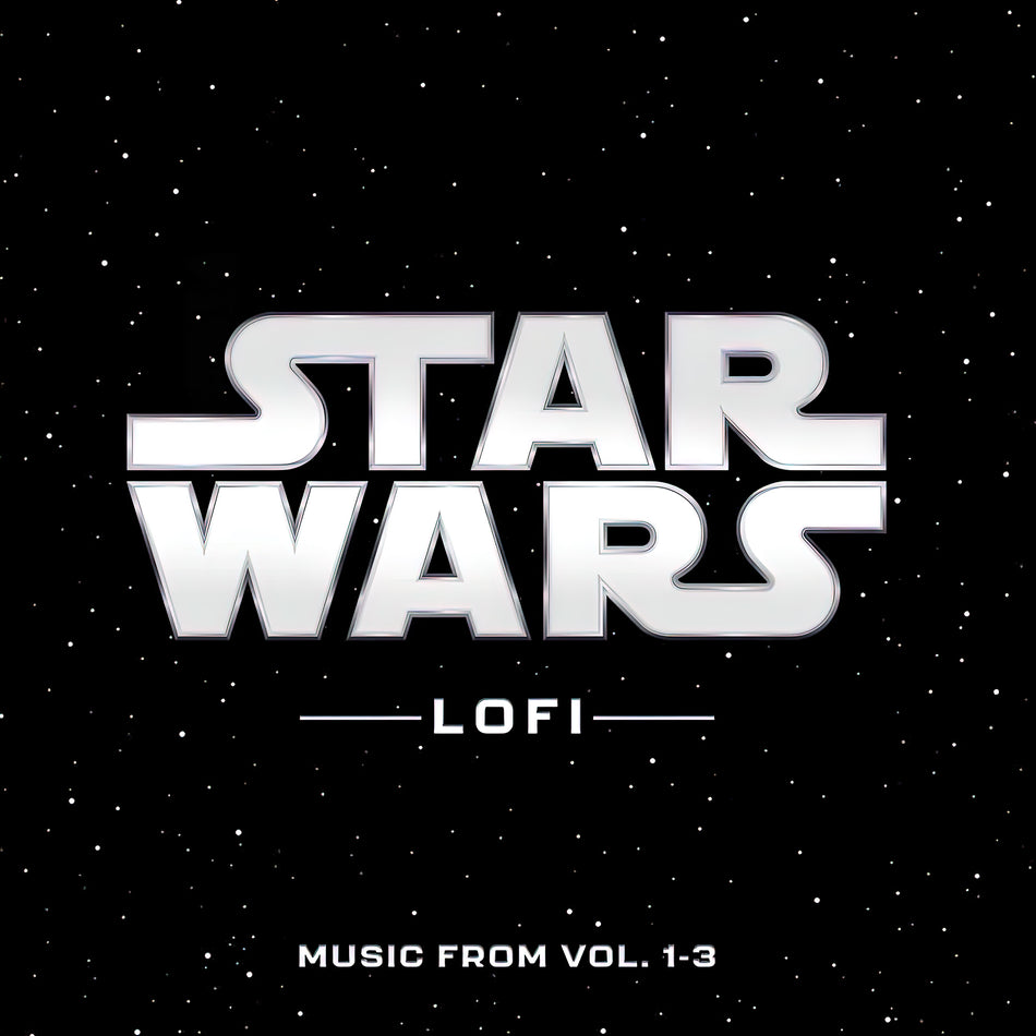 Star Wars Lofi - Music From Vol. 1–3 album cover, splatter vinyl LP, chill beats and cinematic remix collection – available now at ToucanRecords.com