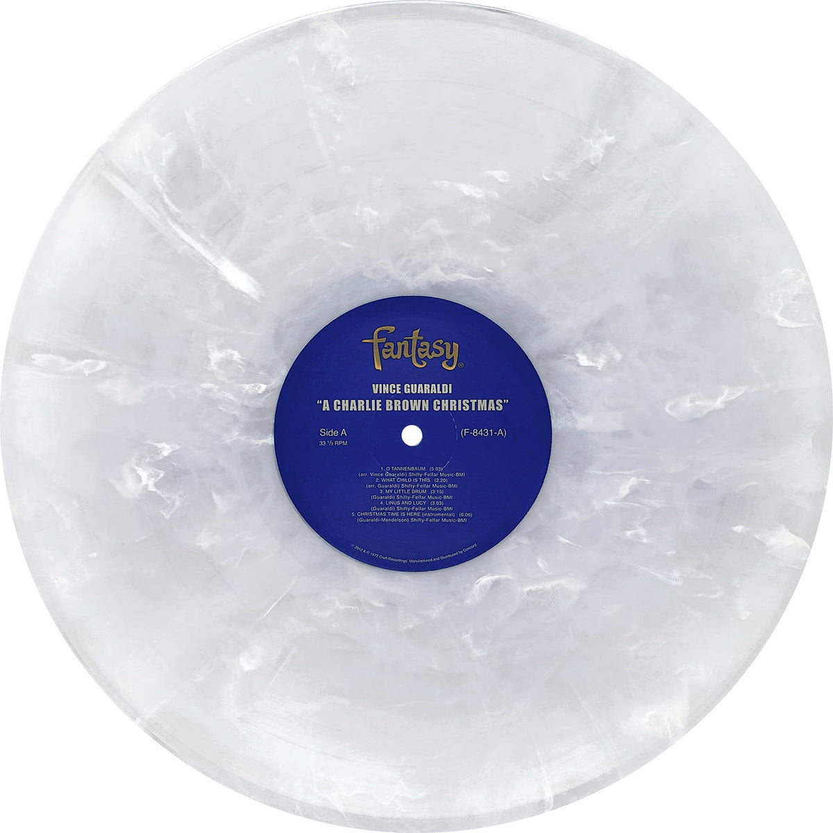 Vince Guaraldi Trio - A Charlie Brown Christmas vinyl disc, snowstorm white LP, limited RSD Essential, Indie Exclusive