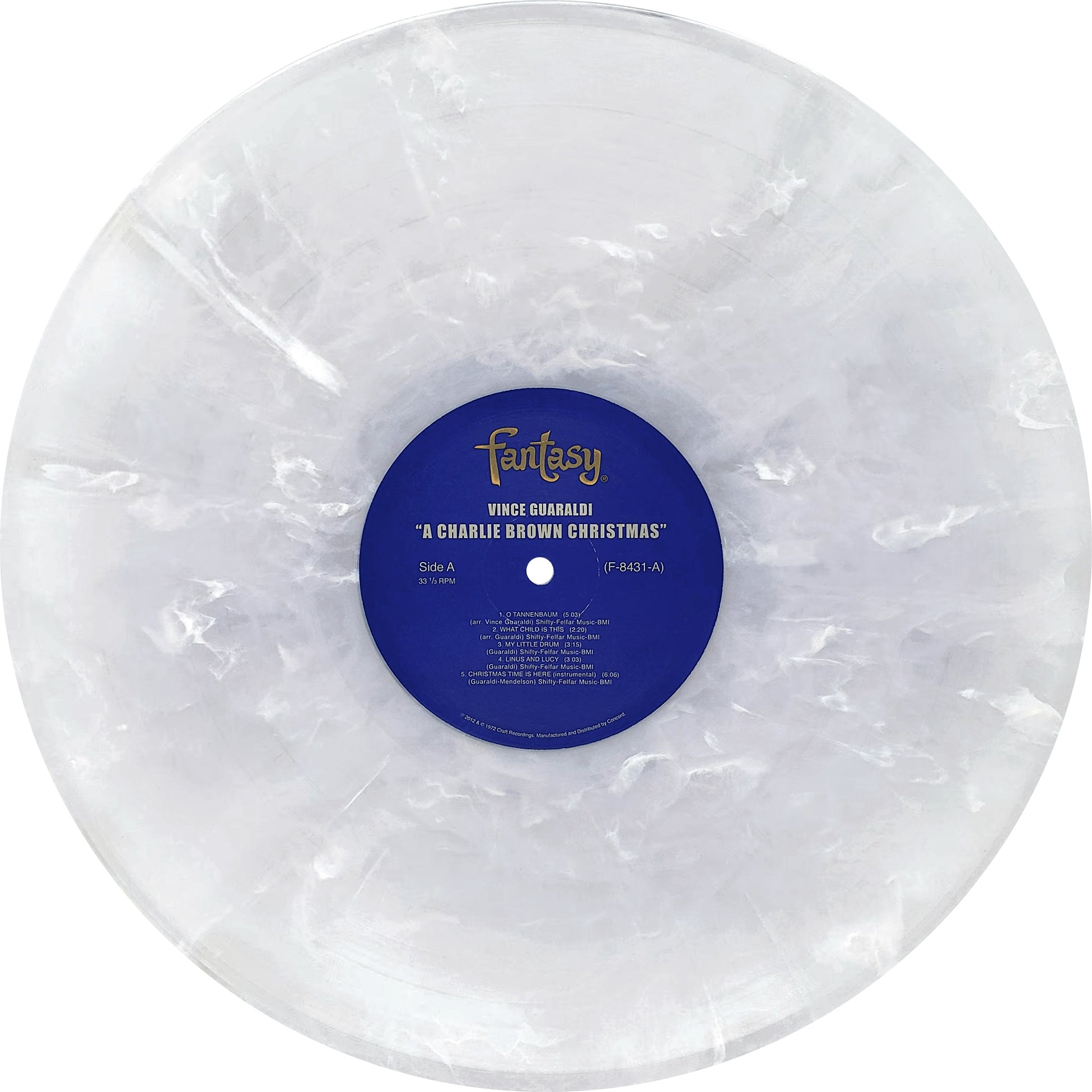 Vince Guaraldi Trio - A Charlie Brown Christmas vinyl disc, snowstorm white LP, limited RSD Essential, Indie Exclusive