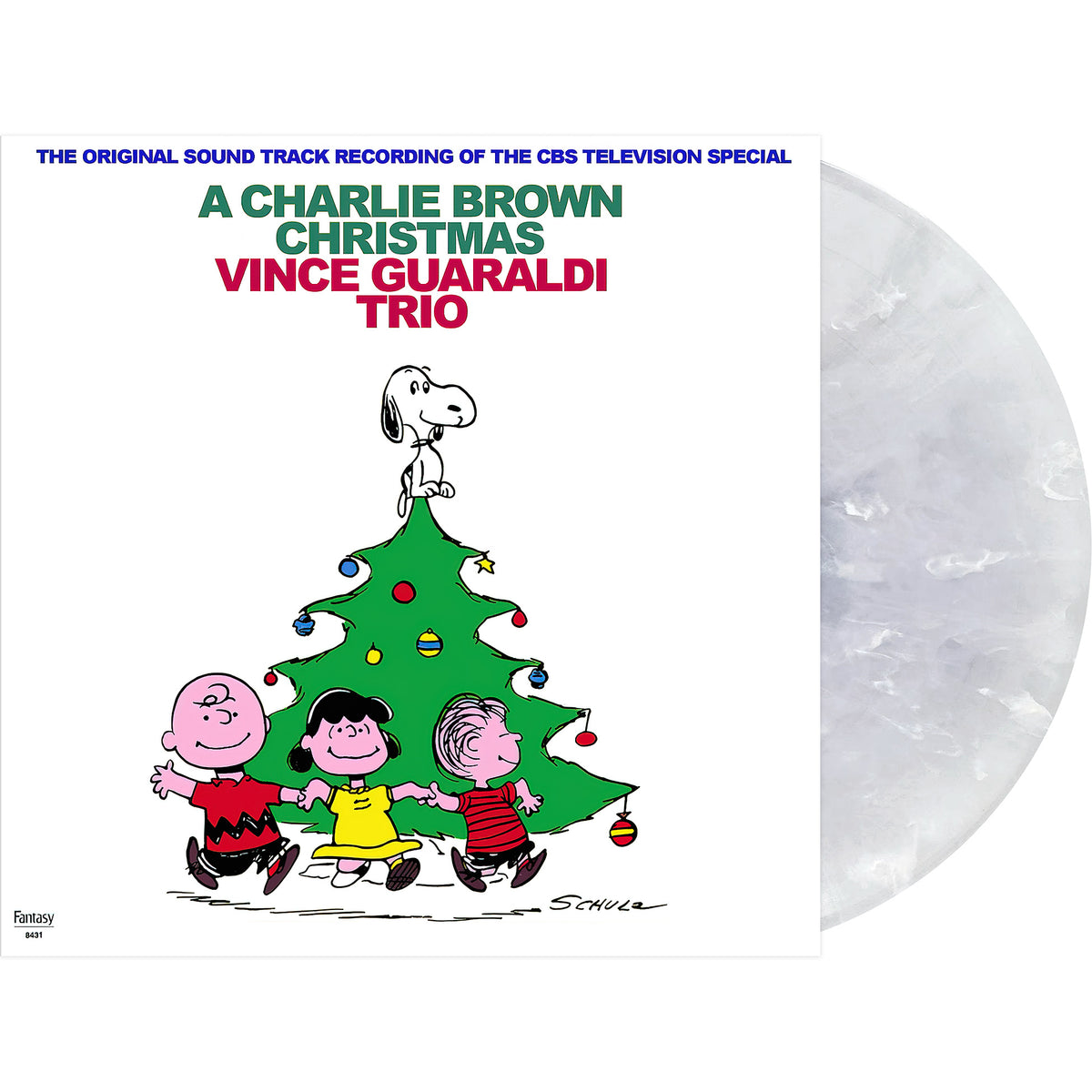 Vince Guaraldi Trio - A Charlie Brown Christmas packshot, Peanuts holiday jazz soundtrack, limited edition LP, RSD Essential